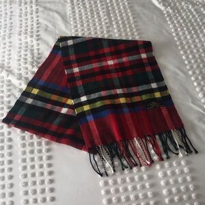 Cashmere Multicolor Plaid Scarf